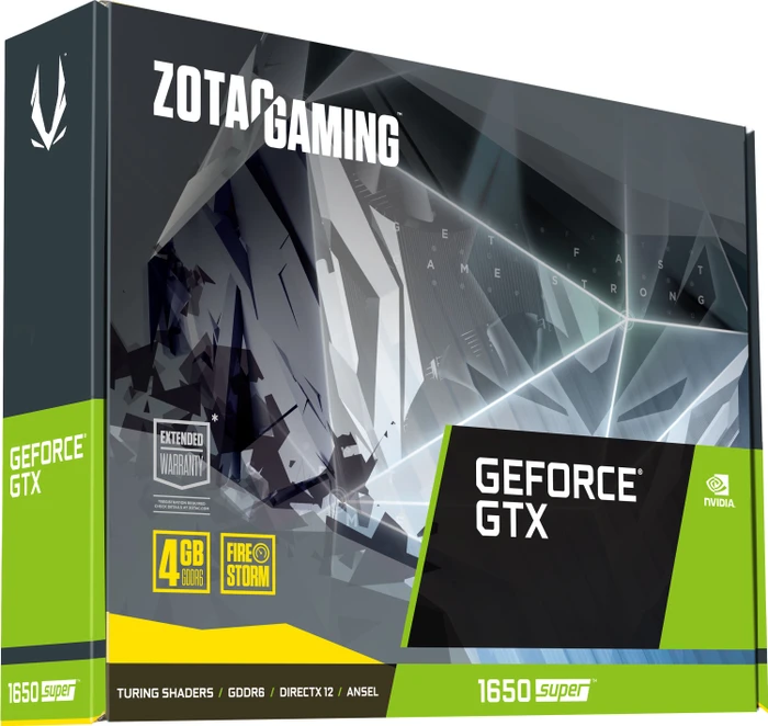 Zotac Gaming GeForce GTX 1650 SUPER Twin Fan, 4GB GDDR6, DVI, HDMI, DP