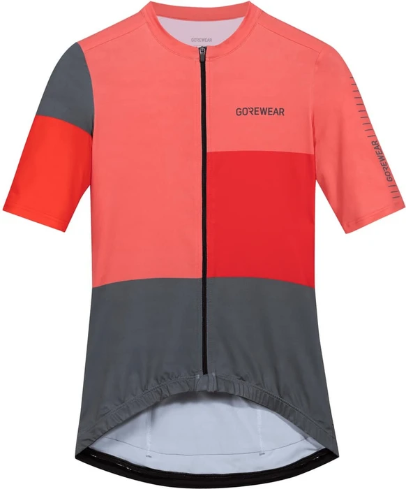 Gore Wear Swiftride Block Trikot kurzarm coral red/lab red (Damen)