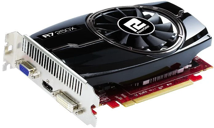PowerColor Radeon R7 250X, 2GB GDDR5, VGA, DVI, HDMI