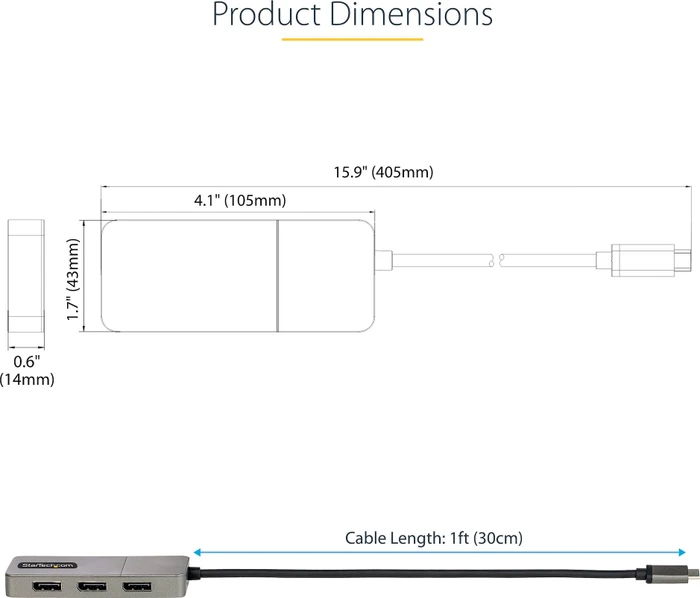 StarTech USB-C auf 3x DisplayPort-Adapter