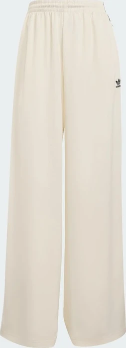 adidas Adicolor Satin Wide Leg Trainingshose lang cream white/black (Damen)