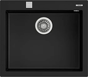 Teka Forsquare 50.40 TG Auto Einbau Becken mittig schwarz