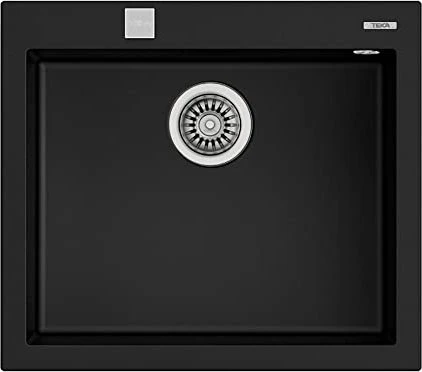 Teka Forsquare 50.40 TG Auto Einbau Becken mittig schwarz