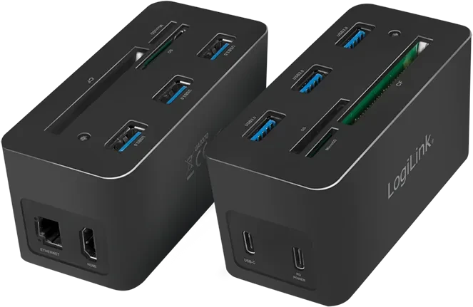 LogiLink USB 3.2 Gen 1 Mini-Dockingstation 10-Port, USB-C 3.0 [Stecker]