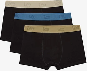 Lee Trunks 3er Boxer Briefs black blue aloe stone (Herren)