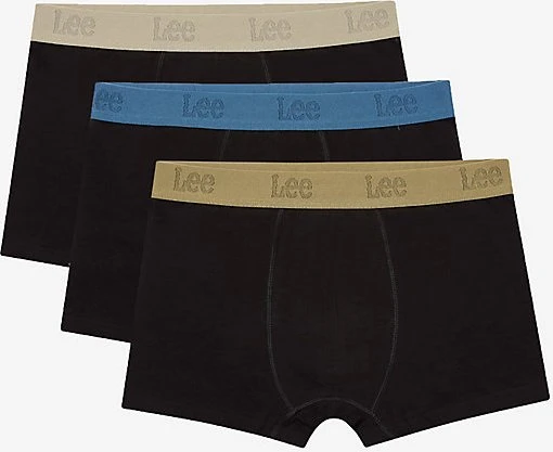 Lee Trunks 3er Boxer Briefs black blue aloe stone (Herren)