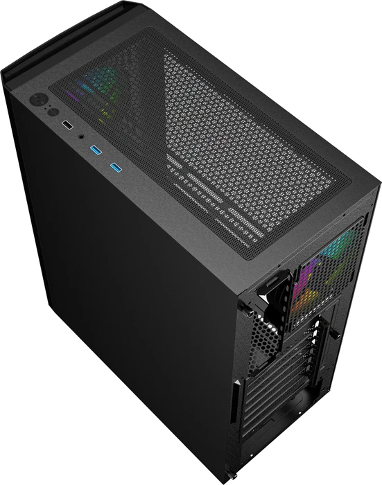 Gembird Fornax 400X Black, Glasfenster