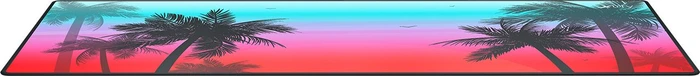 Cherry Xtrfy GP5 Miami XL Gaming Mauspad, 920x400mm, Palmen-Motiv blau/rot