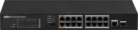 Dahua PFS31 Rackmount Switch, 16x RJ-45, 1x RJ-45/SFP, 135W Hi-PoE (PFS3117-16ET-135)