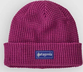 Patagonia SnowDrifter Beanie hut tripper label: amaranth pink