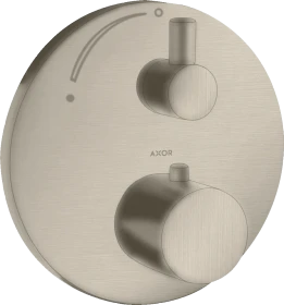 Hansgrohe Axor Uno Thermostat Unterputz mit Absperrventil brushed nickel