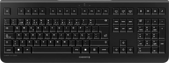 Cherry KW 3000 Silent Wireless Keyboard, schwarz, USB, PT