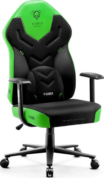 Diablo Chairs X-Gamer 2.0 Gamingstuhl, schwarz/grün