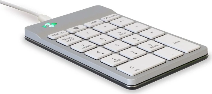 R-Go Numpad Break, silber/weiß, USB-A (RGOCONMWDWH)