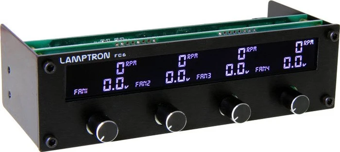Lamptron FC6 schwarz, 5.25" Lüftersteuerung 4-Kanal