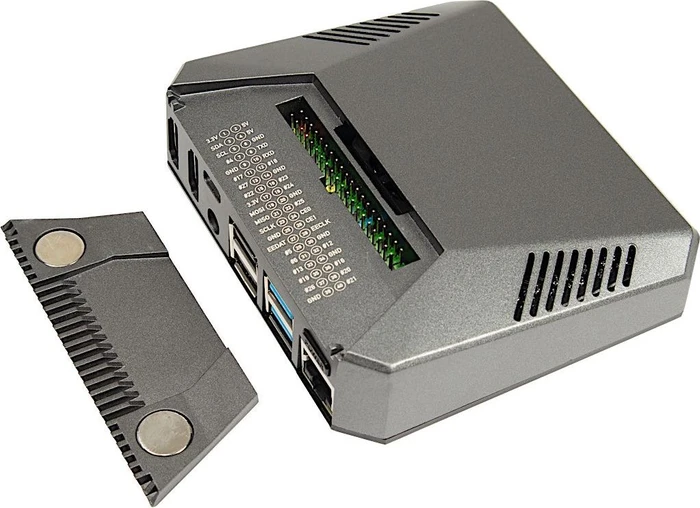Inter-Tech ODS-727 Case für Raspberry Pi 4, schwarz