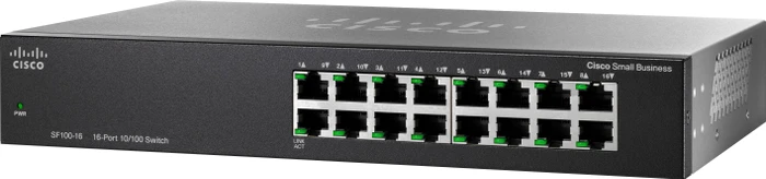 Cisco SF100 Desktop Switch, 16x RJ-45