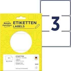 Avery-Zweckform Etiketten Sonderformat, 98x51mm, weiß, 28 Blatt (84 Etiketten)