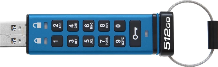 Kingston IronKey Keypad 200 512GB, USB-A, USB 3.2 Gen 1×1