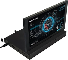 Lamptron HM070FLIP Externer Hardware Monitor, Aufklappmechanismus, 7"