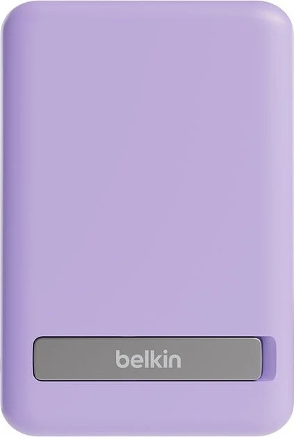 Belkin BoostCharge Magnetic Wireless Power Bank 5K + Stand violett