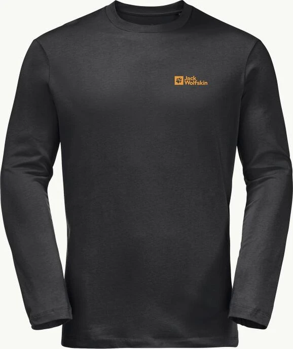 Jack Wolfskin Essential Longsleeve Funktionsshirt langarm schwarz (Herren)