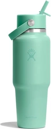 Hydro Flask Wide Mouth Travel Flex Straw Cap Isolierflasche 946ml mermaid green