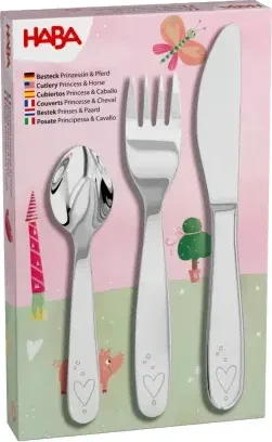 HABA Prinzessin & Pferd Kinderbesteck-Set, 3-tlg.