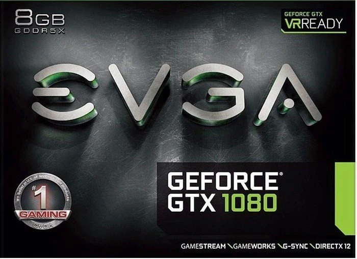 EVGA GeForce GTX 1080 Founders Edition, 8GB GDDR5X, DVI, HDMI, 3x DP