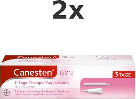 Bayer Canesten Gyn 3-Tage Vaginalcreme, 20g