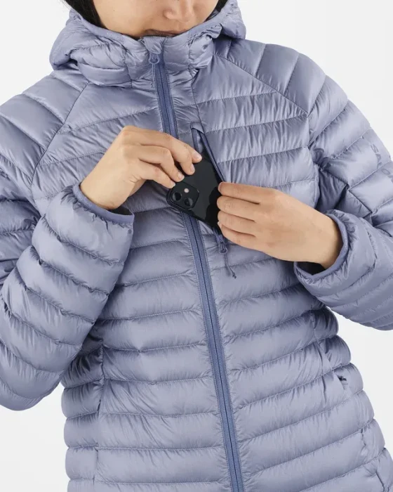 Salomon Elixir Micro Down Hooded Funktionsjacke blue granite (Damen)