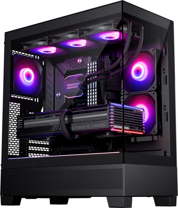 Phanteks XT View Black, schwarz, Glasfenster