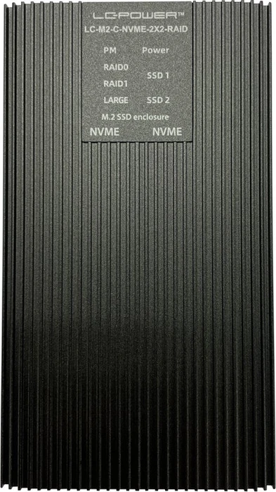 LC-Power LC-M2-C-NVME-2X2-RAID, USB-C 3.2