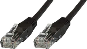 MicroConnect Patchkabel, Cat5e, U/UTP, RJ-45/RJ-45, 10m, schwarz, 10er-Pack