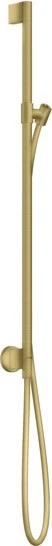 Hansgrohe Axor One Brausestange mit Wandanschluss und Brauseschlauch brushed brass