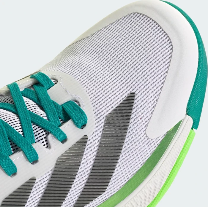 adidas Crazyquick Boost Padel cloud white/core black/lime burst (Herren)