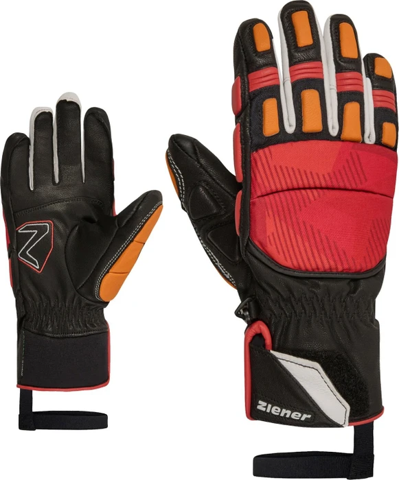 Ziener Lonos-Z HD Skihandschuhe red/new orange (Junior)