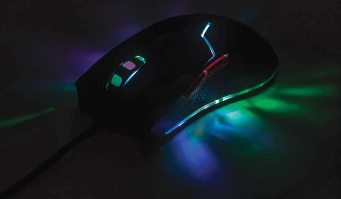 Manhattan Gaming-Maus mit LEDs, schwarz/rot, USB