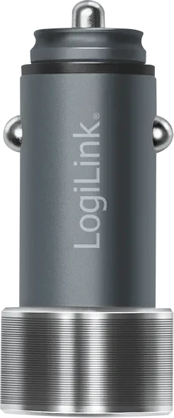 LogiLink Kfz-Ladeadapter mit USB-C 36W grau/silber