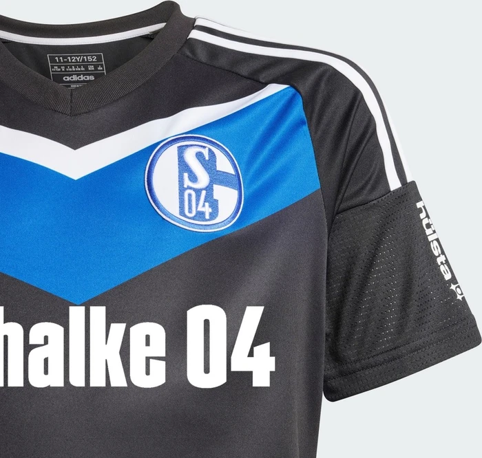 adidas FC Schalke 04 2023/2024 Ausweichtrikot black/royal blue (Junior)