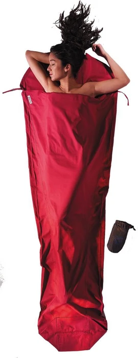 Cocoon MummyLine Small Baumwolle Hüttenschlafsack monk's red