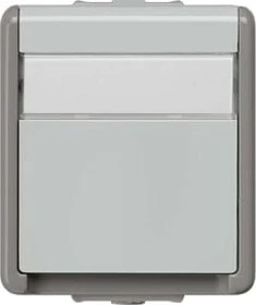 Siemens DELTA fläche IP44 Schuko-Steckdose, dunkelgrau/hellgrau