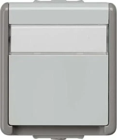 Siemens DELTA fläche IP44 Schuko-Steckdose, dunkelgrau/hellgrau