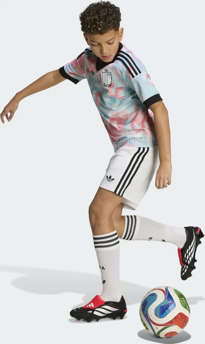 adidas FIFA WM 2026 Belgien Auswärtstrikot kurzarm frozen blue (Junior)