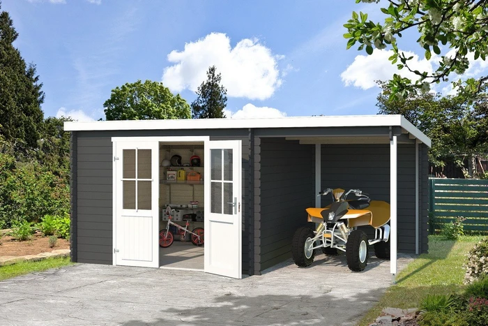 Lasita Maja Tampa Gartenhaus carbongrau