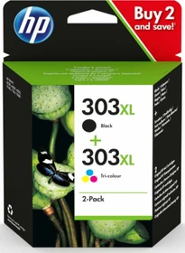 HP Druckkopf mit Tinte 303XL Combopack schwarz/dreifarbig