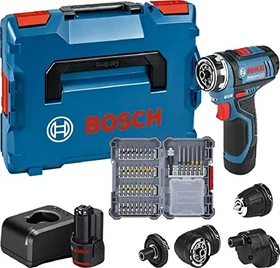 Bosch Professional GSR 12V-15 FC FlexiClick Akku-Bohrschrauber inkl. L-Boxx + 2 Akkus 2.0Ah