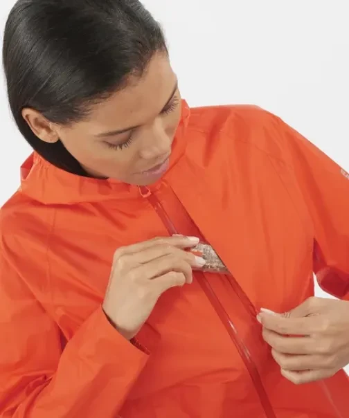 Salomon Bonatti Waterproof Funktionsjacke cherry tomato (Damen)