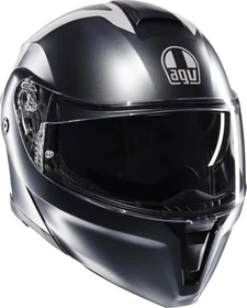 AGV Streetmodular Resia matt schwarz/silber/rot