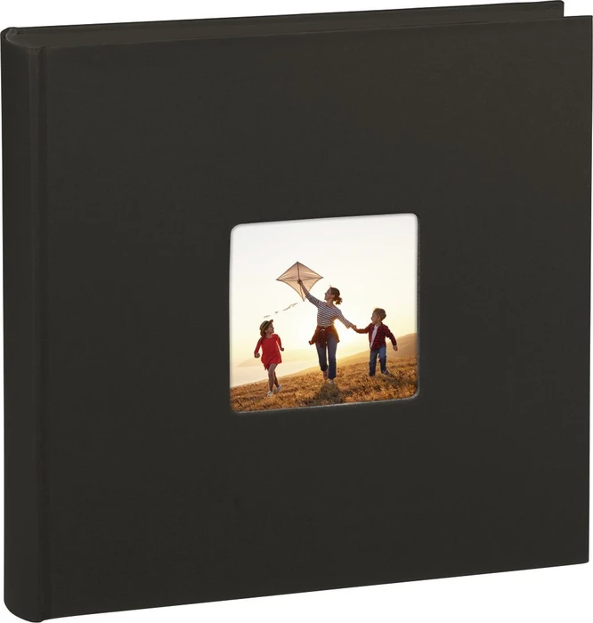 Hama Jumbo Fotoalbum, 30x30, 100 schwarze Seiten, Fine Art schwarz